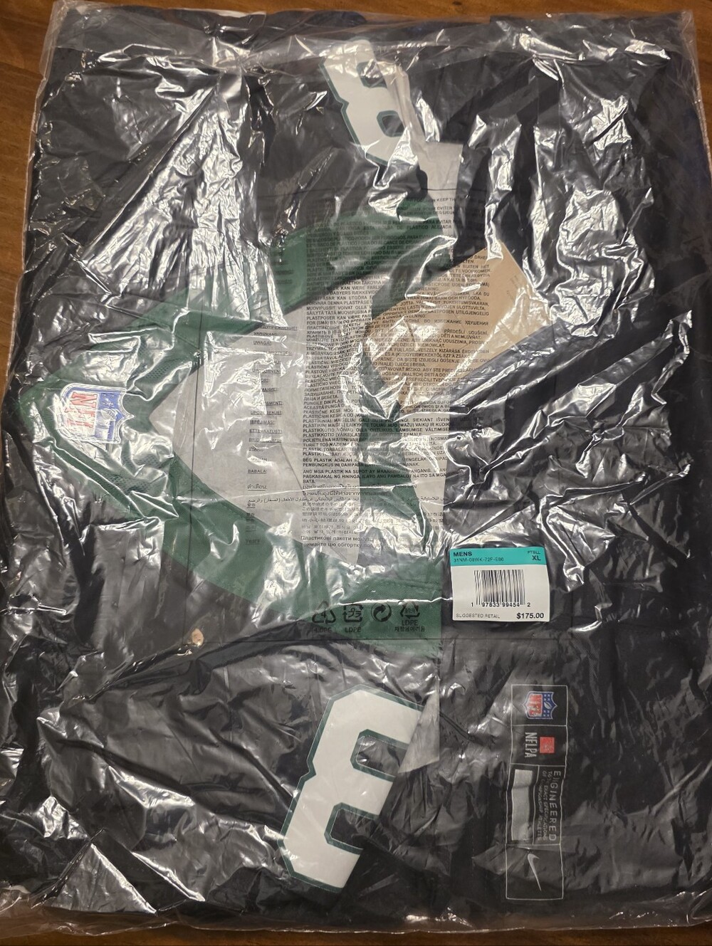 Nike New York Jets Aaron Rodgers Vapor Untouchable Limited Jersey $175 Men's XL